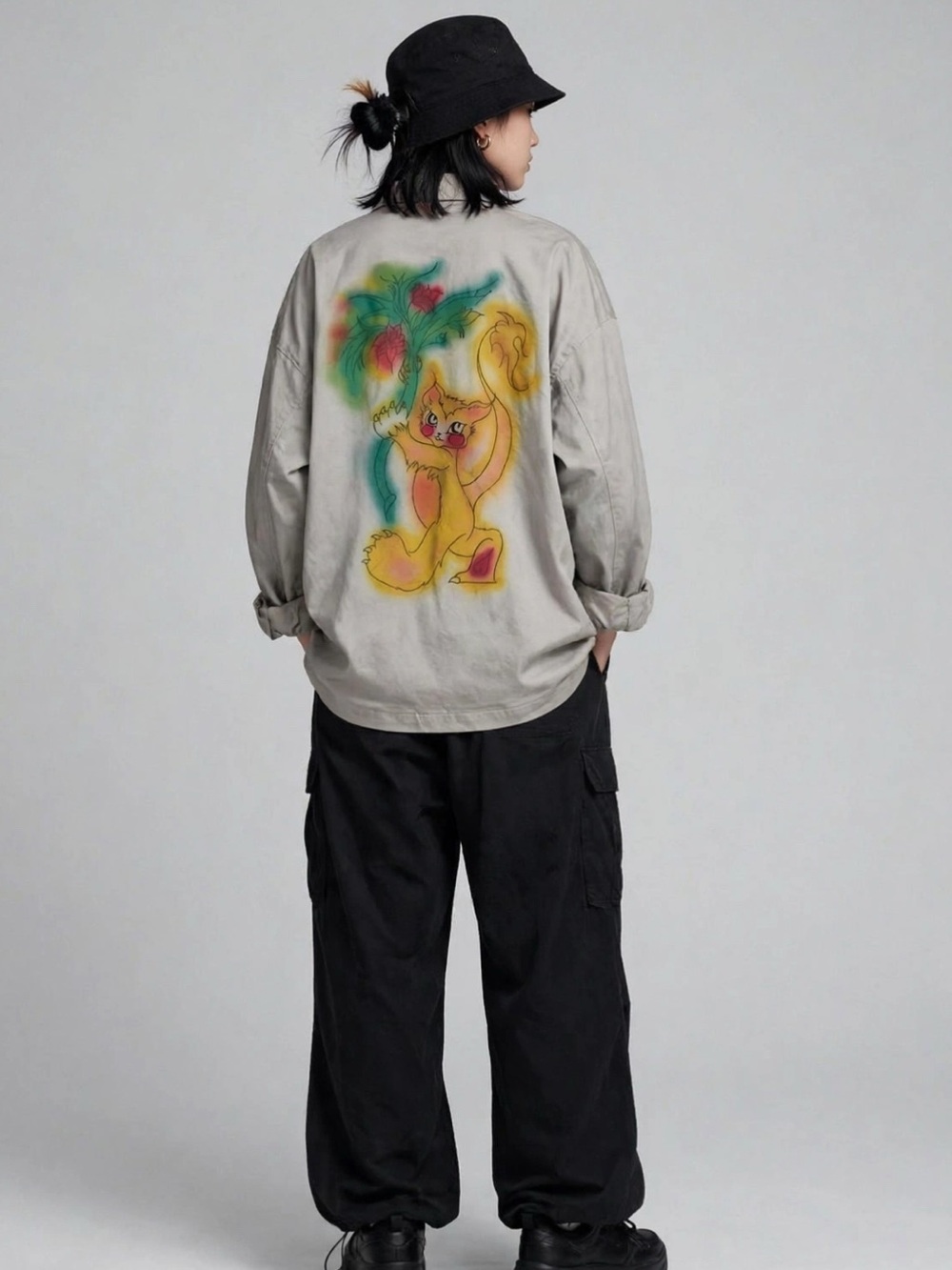 Art Basel Gray Pullover Jacket